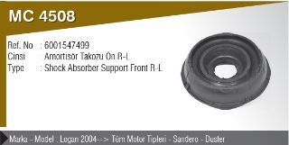 AMORTİSÖR TAKOZU - ÖN .. ( LOGAN 04 - > - SANDERO - DUSTER ) resmi