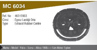 EKSOZ LASTİĞİ - ORTA 2 DELİK .. ( ALBEA - PALIO - SIENA 96 - > ) resmi