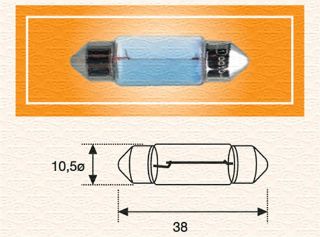 ÜNİVERSAL AMPÜL C10W 12V JAPON TİP SOFT resmi