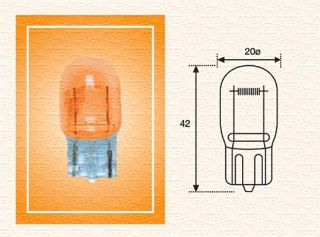 ÜNİVERSAL AMPÜL T20 21W 12A resmi