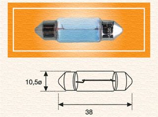 ÜNİVERSAL AMPÜL C10W 24V resmi