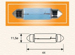 ÜNİVERSAL AMPÜL C10W 12V LONG resmi