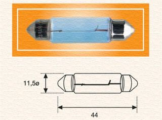 ÜNİVERSAL AMPÜL C10W 24V LONG resmi