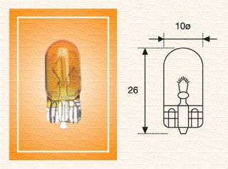 ÜNİVERSAL AMPÜL12V5W SARI DİPSİZ resmi