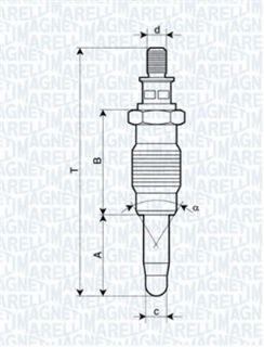 X UX18A KIZDIRMA BUJİSİ RENAULT 19-MGN I-MGN SCENİC 1.9 DT-VOLVO S40-V40 1.9 TD resmi