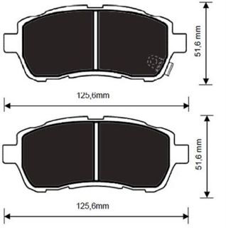 ÖN BALATA FİESTA VI 1.25-1.4-1.6 Tİ-1.4 TDCİ-1.6 TDCİ 08 FİESTA 1.0 14 1.5TDCİ 12 1.6Tİ 12 resmi