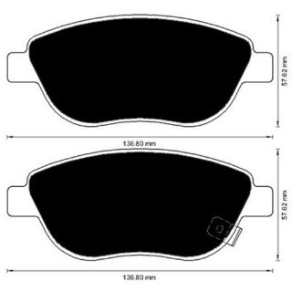 ÖN BALATA CORSA D BÜYÜK TİP 1.3 CDTI 07/06 FIAT 500 0.9 12 1.4 1.3D 12 1.6D12 resmi