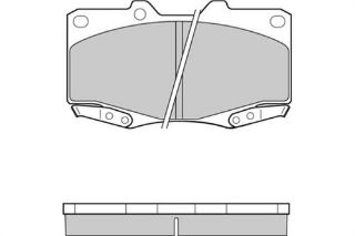 ÖN BALATA TOYOTA HİLUX PİCK UP 2.5D 2.5D-4D 3.0D-4D 01 07 resmi
