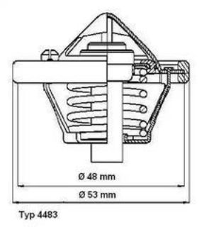 TERMOSTAT FORD MAZDA VOLVO resmi