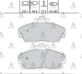 FREN BALATA CİVİC 96-00 EURO  01-06  ROVER  VOLVO  TATA ÖN resmi