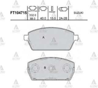 FREN BALATA CARRY 90-98 SK410 ÖN resmi