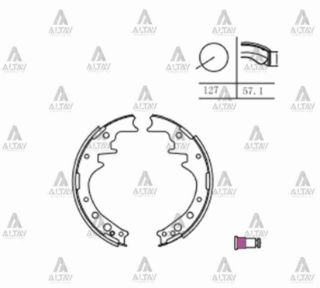 FREN BALATA HİLUX 85-99  HIACE 84-89 PABUÇ ARKA resmi