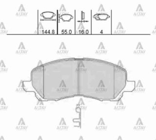 FREN BALATA LANCER 03=  ASX  C4 12=  4008 12= ÖN resmi