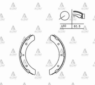 FREN BALATA CANTER 304  511  515  519  711 PABUÇ ARKA resmi