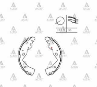 FREN BALATA B-2500 01-06 4X2  BT-50 4X2 99-06 PABUÇ ARKA resmi