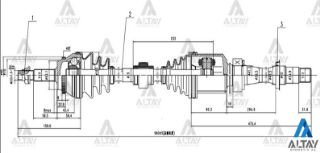 AKS KOMPLE ÖN AVENSİS 03-08  2.0 BENZİNLİ A-T UZUN resmi