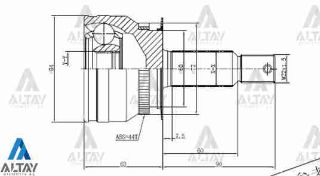 AKS KAFASI DIŞ CERATO 03=  ABSLİ 27X60X24 resmi