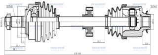 AKS KOMPLE ÖN CRV 02-07  SAĞ 2.0 A-T 618MM resmi