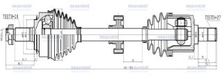 AKS KOMPLE ÖN CRV 02-07  SOL 2.0 A-T 663MM resmi