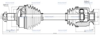 AKS KOMPLE ÖN CRV 07-11  SAĞ 2.0 A-T 564MM resmi
