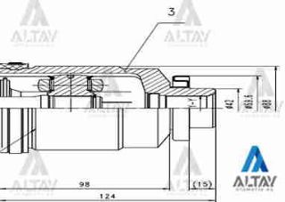 AKS KAFASI İÇ ACCENT 06-11 ERA DİZEL SAĞ 24+2X42X33 resmi