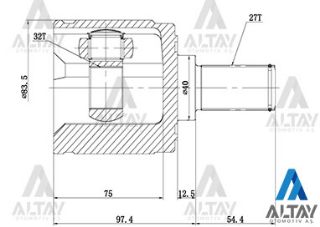 AKS KAFASI İÇ CİVİC ACCORD 98=  PRELUDE  27X40X32 resmi