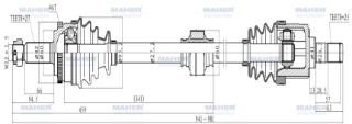 AKS KOMPLE ÖN İ30 07-11  CEED 07-11 BENZİNLİ SAĞ ABSLİ 46 DİŞ 941MM resmi