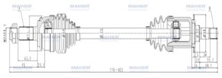 AKS KOMPLE ARKA CRV 07-11  SOL A-T 2.0 770MM resmi