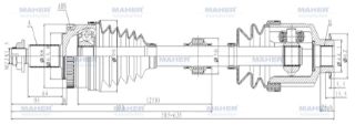 AKS KOMPLE ÖN İX-35 10-15  SPORTAGE 11-16  2.0 DİZEL SOL ABSLİ 48 DİŞ 671MM resmi