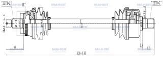 AKS KOMPLE ARKA TUCSON 04-10 DİZEL A-TM-T ABSLİ 48 DİŞ 800MM resmi