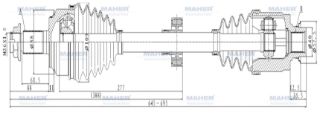 AKS KOMPLE ÖN ACCORD 08-15  SAĞ BENZİNLİ A-T 2.0 645MM resmi