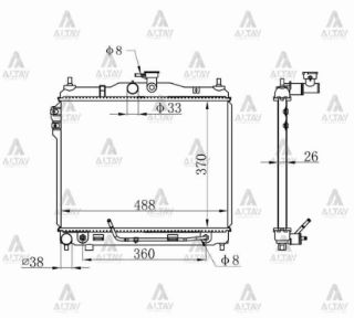 RADYATÖR SU GETZ 03-11 BENZİNLİ (AT) resmi