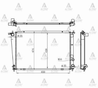 RADYATÖR SU STAREX 02-08 22MM (MT) resmi