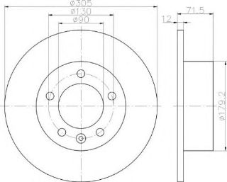 FREN DİSKI ARKA TAKIM MASTER III 304.9MM resmi