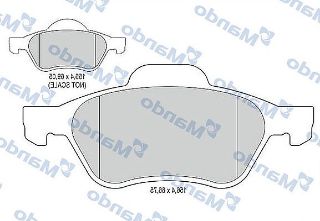 ÖN  FREN DİSK BALATASI MEGANE 1.5DCI.1.6 1.9 2.0 resmi
