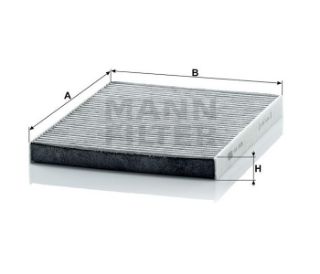 POLEN FİLTRESİ KARBONLU ( FORD : FİESTA 08- BMAX 12- COURİER 14- )(MAZDA : 2 1.6 MZ-CD 11-) resmi