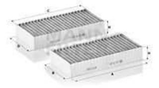 POLEN FİLTRESI KARBONLU X166 12>15 C253 16>19 W166 15>18 C292 15>19 resmi