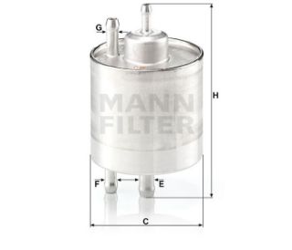 YAKIT FİLTRESİ MERCEDES A SERİSİ W168 A140-A160-A190-A210-VANEO 1.6-1.9 97 resmi