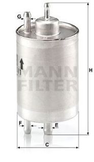 YAKIT FILTRESI W202 97>00 W203 02>07 CL203 02>08 C209 02>09 W210 97>00 W220 98>05 resmi