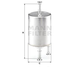 YAKIT FİLTRESI AUDI A4 05>08 A6 05>11 A8 04>10 2,0TFSI (BENZIN) resmi