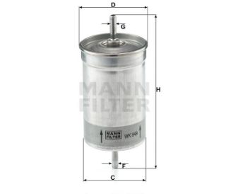 YAKIT FİLTRESİ B.Y TİP VOLVO 850 91-96 C70 CABRİO COUPE 98-05 S70 97-00 V70 97-00 XC70 97-02 S90 2.9 97-98 TIRNAKSIZ resmi