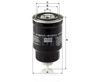 YAKIT FİLTRESİ NİSSAN PRIMERA III P12 2.2 DI 126HP 02/02- resmi