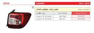 STOP SOL 511278 SANDERO 12-16 FÜME DUYSUZ resmi