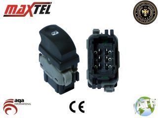 CAM ANAHTARI RENAULT CLİO III SAĞ 6 FISLI GRİ SIYAH resmi