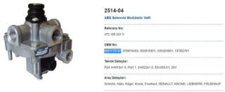 ABS SELENOID MODULATOR VALFİ FRUEHAUF RENAULT SCHMITZ resmi