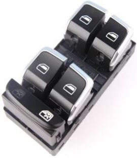 SOL ON KAPI CAM ANAHTARI-KROM (AUDI A4 13-16  A5 12-16  Q5 13-17) 10PIN resmi