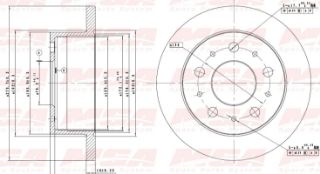 FREN DISK ARKA DUZ 280-5 ( FIAT: DUCATO 04 -  / PEUGEOT: BOXER JUMPER 04 - ) resmi