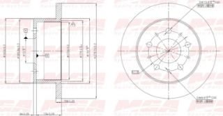 FREN DISK ARKA DUZ 280-5 ( FIAT: DUCATO 02 - / PEUGEOT: BOXER 02 -  / CITROEN: JUMPER 01 - 02) 1400 kg resmi