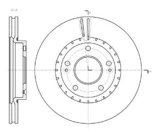 FREN DISK ON HAVA KANALLI 280-5 ( HYUNDAI: ELANTRA 11 -  / KIA: CEED 12 - ) resmi
