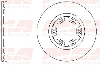 FREN DISK ON HAVA KANALLI 273,5-6 ( FORD: RANGER 4×4 98 - 02 / MAZDA: B2500 4×4 98-05  ) resmi